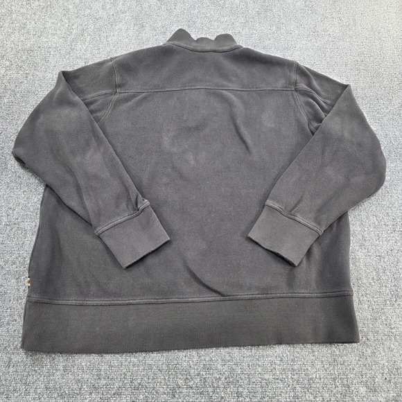 Eddie Bauer Gray Quarter Zip Pullover Sweatshirt Mens XL Ribbed Collar Casual - Picture 6 of 6